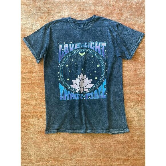 Junk Food Mens Love Light Inner Peace Graphic T-Shirt S - Picture 1 of 5